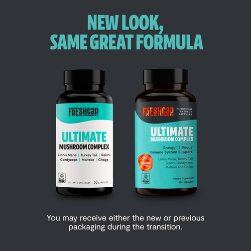 NEW Organic Mushroom Complex Supplement Capsules